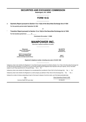 Thumbnail ManpowerGroup 10-Q Quarterly Report FY 