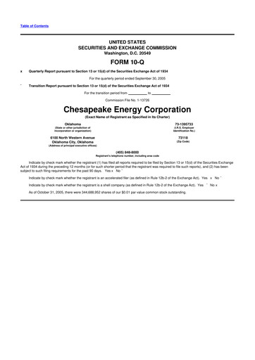 Miniature Expand Energy 10-Q Rapport trimestriel  