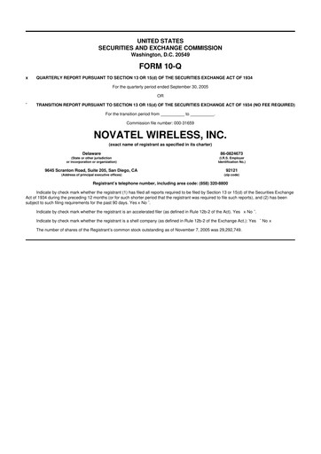 Vorschaubild Inseego 10-Q Quartalsbericht  