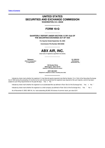 Thumbnail Air Transport Services Group 10-Q Quarterly Report FY 