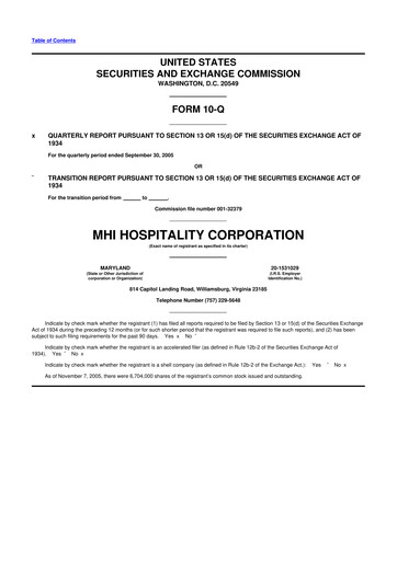 Vorschaubild Sotherly Hotels 10-Q Quartalsbericht  