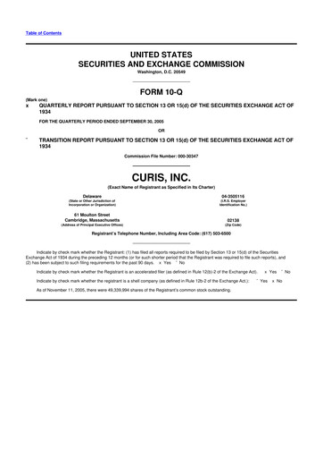 Thumbnail Curis 10-Q Quarterly Report FY 