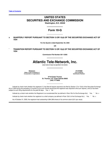 Thumbnail ATN International 10-Q Quarterly Report FY 