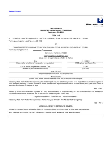 Thumbnail Worthington Enterprises 10-Q Quarterly Report FY 