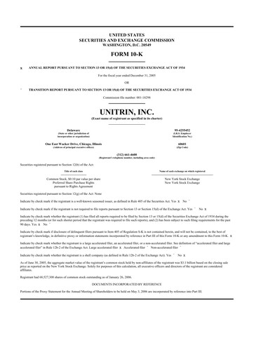 Vorschaubild Kemper 10-K Jahresbericht 