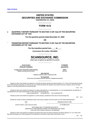Thumbnail ScanSource 10-Q Quarterly Report FY 
