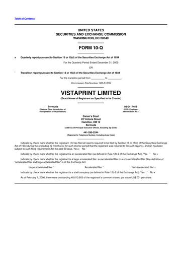 Thumbnail Cimpress 10-Q Quarterly Report FY 