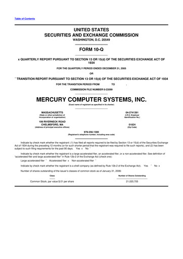 Thumbnail Mercury Systems 10-Q Quarterly Report FY 