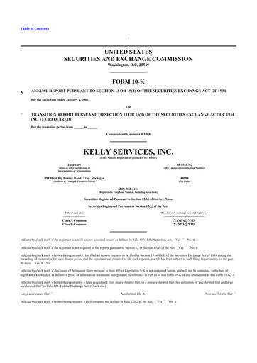 Vorschaubild Kelly Services
 10-K Jahresbericht 