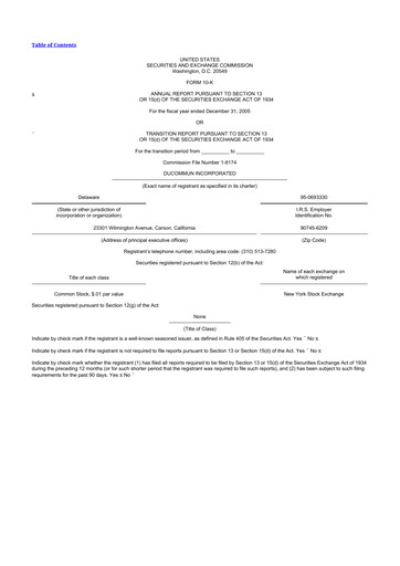 Thumbnail Ducommun 10-K Annual Report 