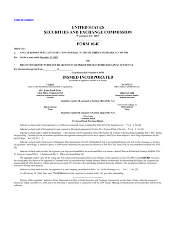 Thumbnail Insmed 10-K Annual Report 