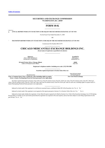 Thumbnail CME Group 10-K Annual Report 