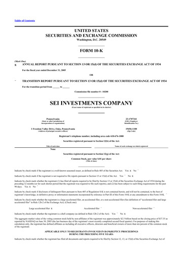 Thumbnail SEI Investments 10-K Annual Report 
