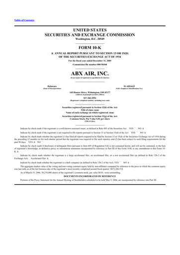 Thumbnail Air Transport Services Group 10-K Annual Report 