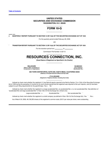 Thumbnail RGP (Resources Connection) 10-Q Quarterly Report FY 
