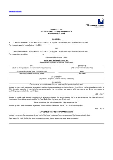 Thumbnail Worthington Enterprises 10-Q Quarterly Report FY 
