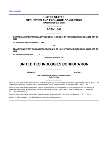 Thumbnail RTX 10-Q Quarterly Report FY 