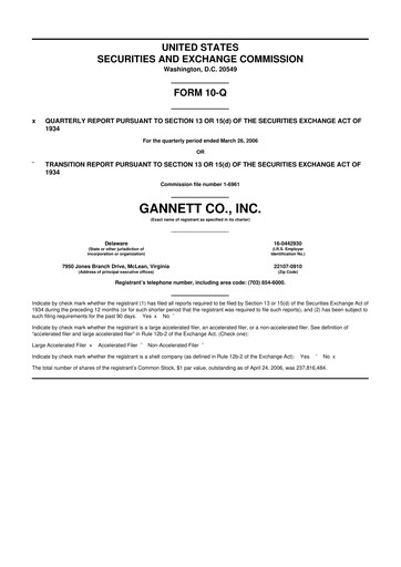 Thumbnail Tegna 10-Q Quarterly Report FY 