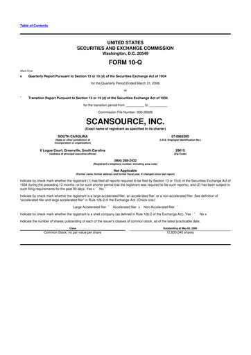 Thumbnail ScanSource 10-Q Quarterly Report FY 