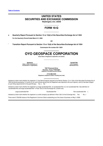 Thumbnail Geospace Technologies
 10-Q Quarterly Report FY 