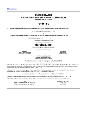 Vorschaubild Marchex 10-Q Quartalsbericht  