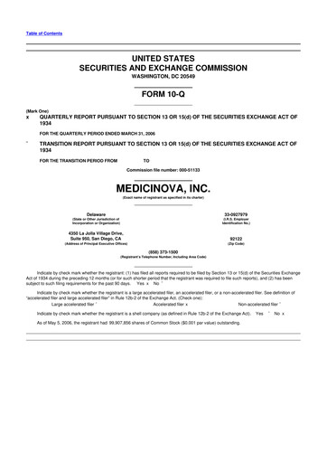 Thumbnail MediciNova 10-Q Quarterly Report FY 