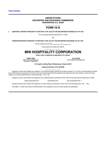 Vorschaubild Sotherly Hotels 10-Q Quartalsbericht  