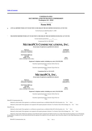 Vorschaubild T-Mobile US 10-K Jahresbericht 