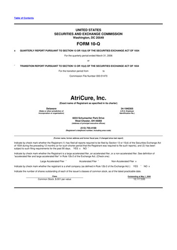 Thumbnail AtriCure 10-Q Quarterly Report FY 