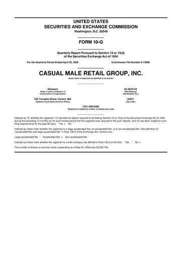 Vorschaubild Destination XL 10-Q Quartalsbericht  