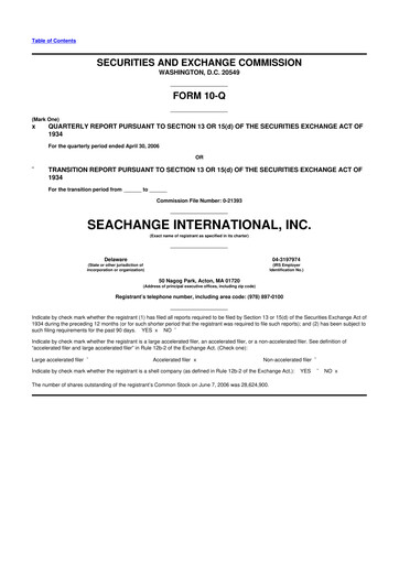 Thumbnail SeaChange International 10-Q Quarterly Report FY 