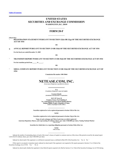 Thumbnail NetEase 20-F Annual Report 