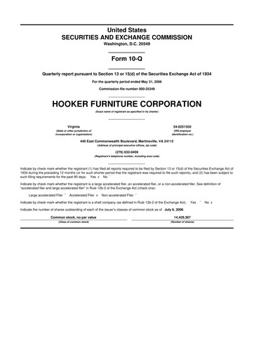 Thumbnail Hooker Furnishings 10-Q Quarterly Report FY 