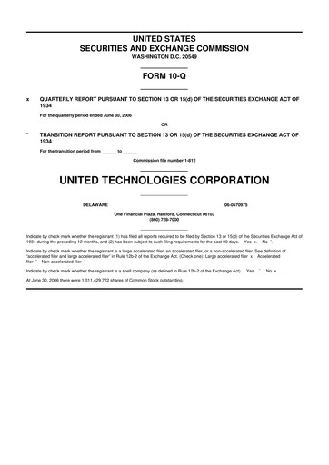 Thumbnail RTX 10-Q Quarterly Report FY 