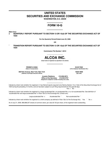 Thumbnail Howmet Aerospace
 10-Q Quarterly Report FY 