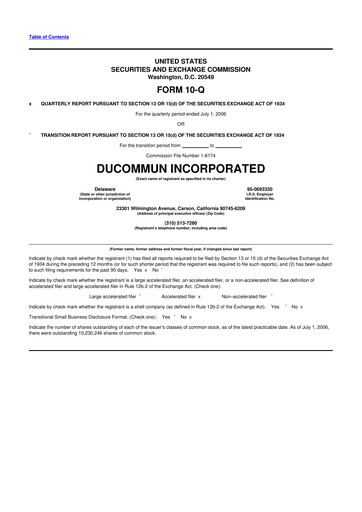 Thumbnail Ducommun 10-Q Quarterly Report FY 