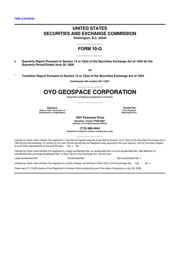 Thumbnail Geospace Technologies
 10-Q Quarterly Report FY 