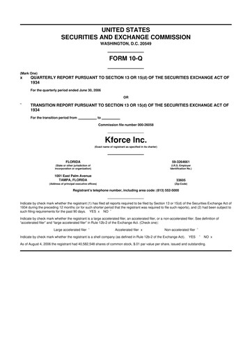 Thumbnail Kforce 10-Q Quarterly Report FY 