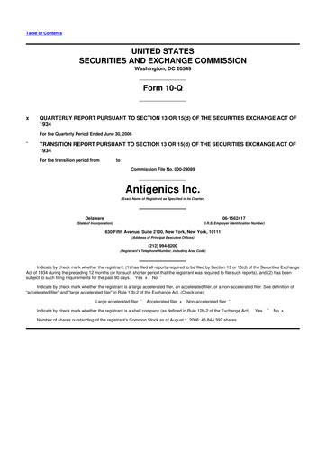 Thumbnail Agenus
 10-Q Quarterly Report FY 