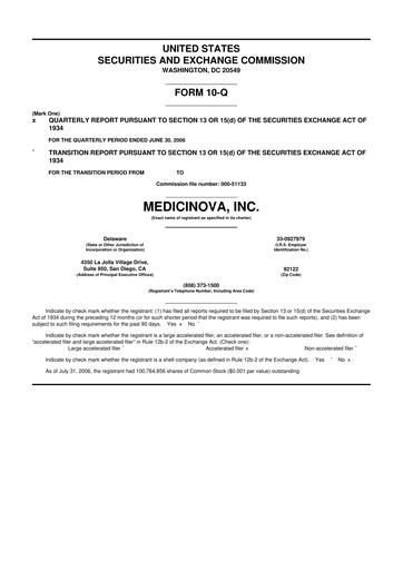 Thumbnail MediciNova 10-Q Quarterly Report FY 