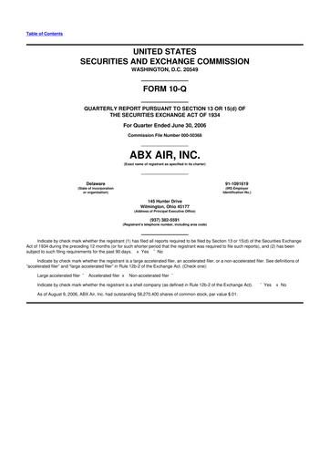 Thumbnail Air Transport Services Group 10-Q Quarterly Report FY 