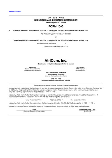 Thumbnail AtriCure 10-Q Quarterly Report FY 
