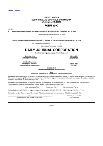 Thumbnail Daily Journal 10-Q Quarterly Report FY 