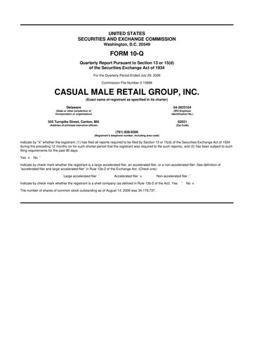 Vorschaubild Destination XL 10-Q Quartalsbericht  