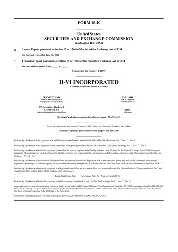 Thumbnail Coherent Corp. 10-K Annual Report 