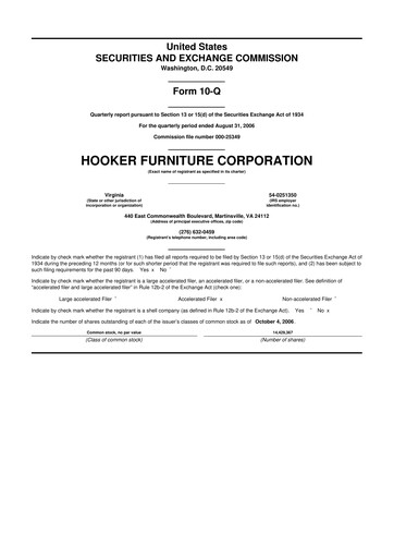 Thumbnail Hooker Furnishings 10-Q Quarterly Report FY 