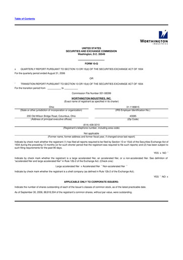 Thumbnail Worthington Enterprises 10-Q Quarterly Report FY 