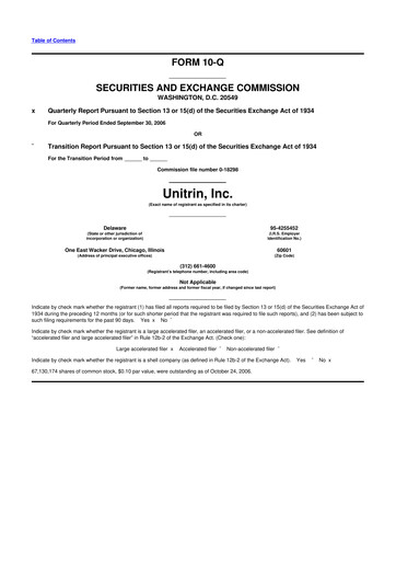 Vorschaubild Kemper 10-Q Quartalsbericht  