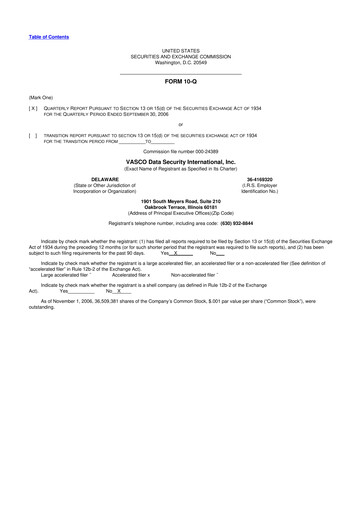 Vorschaubild OneSpan 10-Q Quartalsbericht  