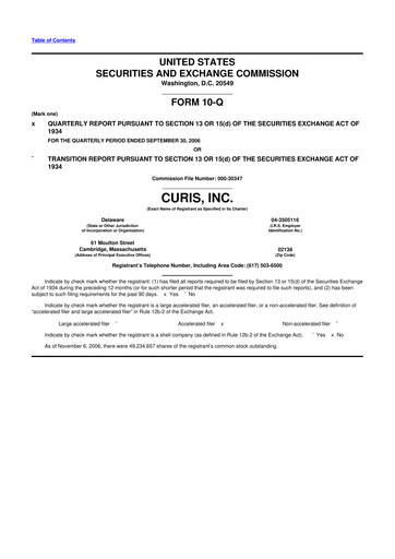 Thumbnail Curis 10-Q Quarterly Report FY 